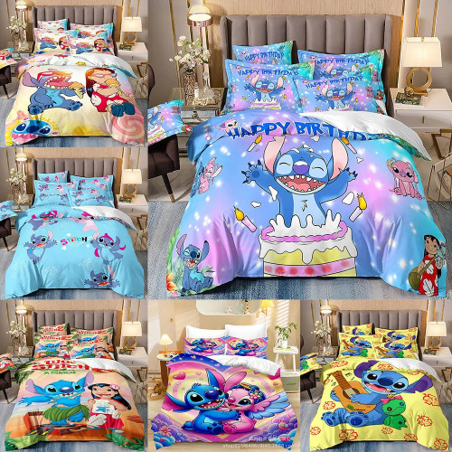 Комплекты постельного белья Stitch, одеяло, пододеяльник, пододеяльник, наволочка, комплекты из 2-3 предметов, товары для дома для детей и взрослых, спальни