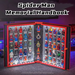 Disney Miniso Marvel Star-Lord Человек-паук строительные блоки книга 55 стилей фигурки модель строительные блоки игрушки рождественские подарки