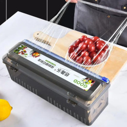 Резак для пленки для консервирования пищевых продуктов, пластиковая упаковка, диспенсер для хранения, коробка для хранения резака для эластичной пленки из алюминиевой фольги