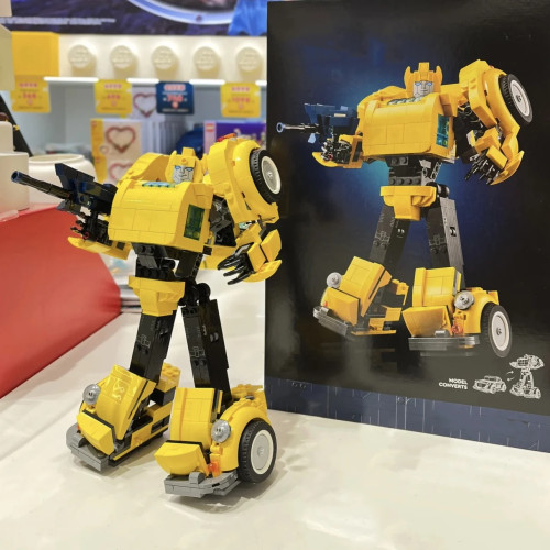 2-в-1 кабриолет робот/автомобиль 10338 строительные блоки 950 шт STEM развивающая креативная сборная игрушка для мальчиков детский подарок на день рождения