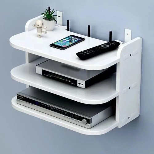 Подвесная полка с Wi-Fi, маршрутизатор, удлинитель с несколькими розетками, ТВ-приставка, кабель, скрытая плавающая стойка, настенное крепление, держатель, органайзер для хранения