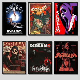 Постер из фильма S-ScreaM, крафт-клуб, барная бумага, винтажные постеры, настенная живопись, наклейки для спальни и учебы