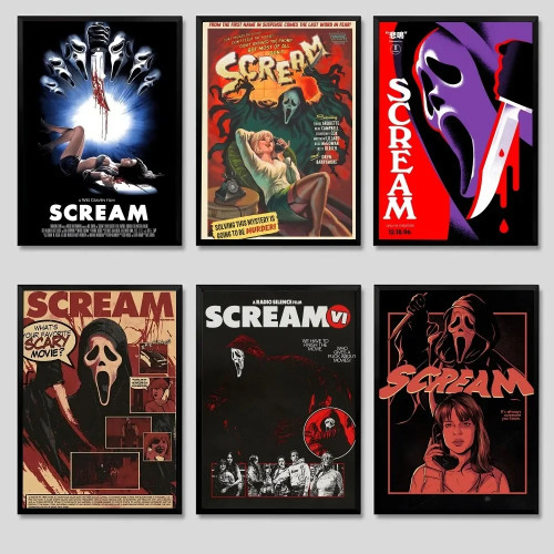 Постер из фильма S-ScreaM, крафт-клуб, барная бумага, винтажные постеры, настенная живопись, наклейки для спальни и учебы