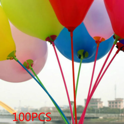 100 комплектов/1 упаковка, палочки для воздушных шаров, 28 см