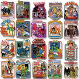 Черные наклейки в стиле ретро с юмором, суперреалистичные, прочные и безворсовые детские наклейки, наклейки для одежды, наклейки «сделай сам», украшение