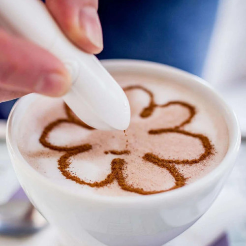 Электрическая ручка Latte Art для кофейного торта, ручка для специй, креативная ручка для украшения торта, ручка для резьбы по кофе, инструменты для выпечки кондитерских изделий