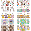 The Cute Monster Series UV DTF 3D Sticker Waterproof Transfers Decals For 16oz Glass Labubu Design Cup Wrap Stickers
