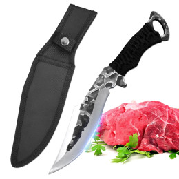 Ручное кованое лезвие, нож для обвалки мясника, тесак, измельчитель мяса, овощи, кухонные ножи, нож для нарезки фруктов, рыбы, инструменты для шеф-повара