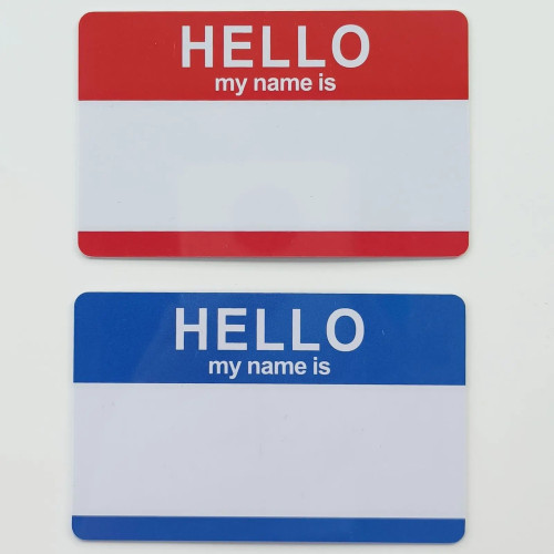 Записываемая идентификационная карта «Hello My Name Identity»