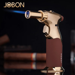 JOBON-уличная металлическая ветрозащитная Зажигалка для сигар, можно переключать, Регулировка размера, мужские маленькие подарки