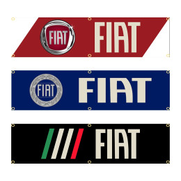 60x240 см, баннер Fiats, флаг из полиэстера, печатный гобелен для гаража или улицы