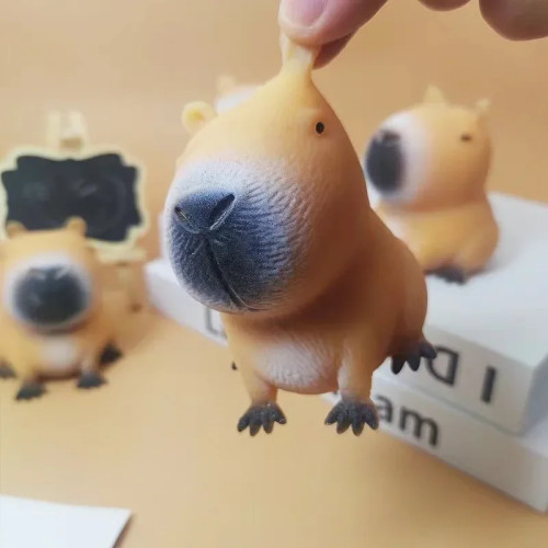 Игрушка для сжимания Capybara Relax — быстродействующий отскок, прочный материал TPR, новинка, дизайн животных для развлечения и релаксации