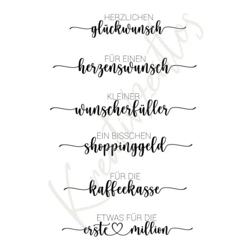 CLEAR STAMP German DIY Scrapbook Card album paper craft silicon rubber roller transparent stamps 227