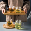Чайная кружка в китайском стиле с фильтром в крышке, кофейные чашки, чайный набор, кружки, Офисная кружка для пива и напитков, посуда для напитков, термостойкая стеклянная чашка