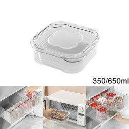 Контейнеры для хранения продуктов питания с крышками. Толстый пищевой пластиковый контейнер для пищевых продуктов. Квадратные штабелируемые контейнеры-органайзеры для холодильника.