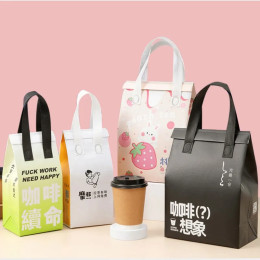 Нетканые Сумки-тоуты StoBag с логотипом на заказ, изоляционная портативная ткань, упаковка для еды и напитков, сохраняет тепло, холодную доставку