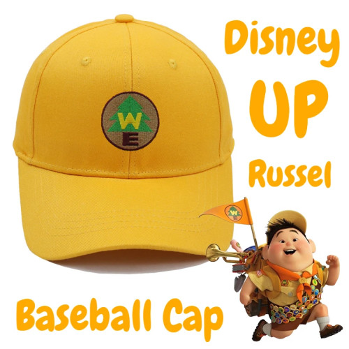 Бейсбольные кепки Disney Movie UP Russel Snapback, регулируемая спортивная кепка в стиле хип-хоп, модная однотонная вышивка для мужчин и женщин