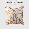 Medicci Home наволочка в нордическом стиле роскошная гостиная квадратная подушка с геометрической вышивкой чехол Shams бронзовая фланелевая