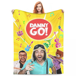Одеяло Danny Go 2, микрофлисовое одеяло, четыре размеры, удобное с героями мультфильмов для спальни, хороший подарок