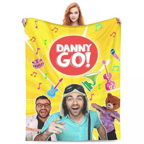 Одеяло Danny Go 2, микрофлисовое одеяло, четыре размеры, удобное с героями мультфильмов для спальни, хороший подарок