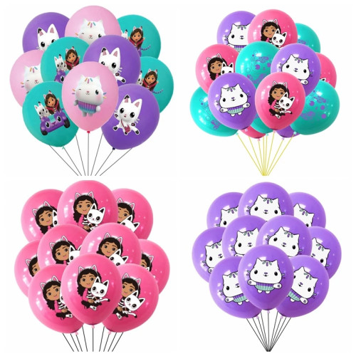 10/30 шт. 12 дюймов кукольный домик Габби латексный букет воздушных шаров кошка детский душ вечерние воздушные шары украшения товары для дня рождения