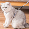 Регулируемый комплект шлейки для кошек и поводка для прогулок котят, сфинкс, ошейник для щенков, поводок, шлейки для домашних животных, устойчивые к побеге, аксессуары gatos