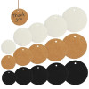100 шт./лот, коричневые бирки из крафт-бумаги, круглые заметки для багажа, пустые карты с ценами ручной работы, украшение для рождественской свадьбы, вечеринки, бирка