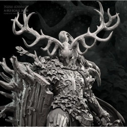 Фигурка солдата из смолы Forest Lord 38 мм, собранная модель, собирается и раскрашивается самостоятельно