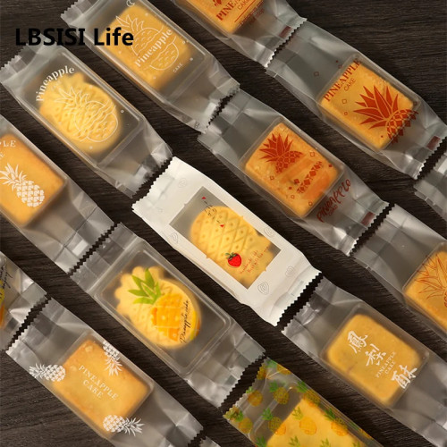 LBSISI Life 100 шт. ананасовый торт пластиковые пакеты кондитерские изделия десерт нуга конфеты печенье на день рождения упаковка для свадебной вечеринки