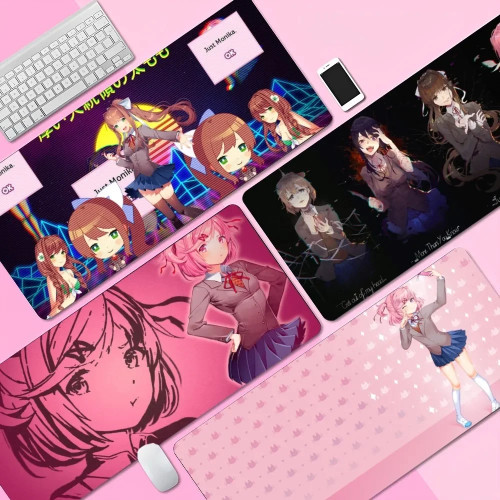 DDLC D-Doki L-Literature новая резиновая мышь прочный настольный коврик для мыши размер для игровой клавиатуры коврик для геймера