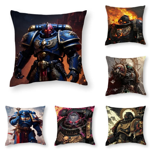 Чехол для подушки Game W-Warhammer-S 40k, 3D принт, полиэфирное волокно, 40*40 см, чехол для домашнего дивана, украшение, подарок на фестиваль