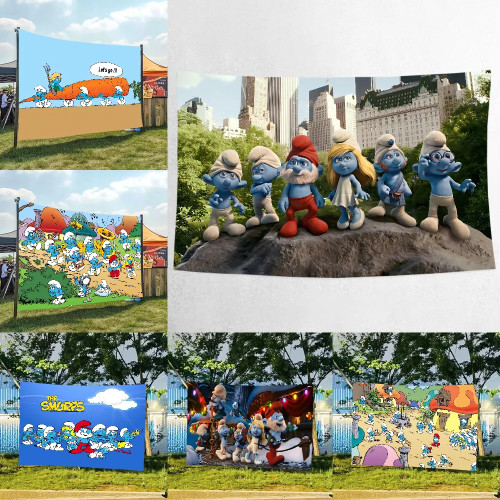 Фон для фотосъемки S-Smurfs, индивидуальный помадный фон для детского портрета, фотостудии