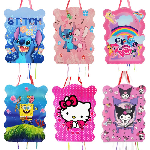 1 шт. Стич disney Hello Kitty Pikachu украшение на день рождения pinata Юбилейная Вечеринка plaything Pinata Детские сувениры счастливые мероприятия