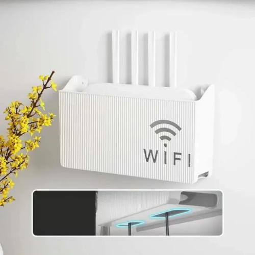 Настенная полка для беспроводного Wi-Fi маршрутизатора, ящик для хранения из АБС-пластика, стойка для маршрутизатора, кронштейн для кабеля, органайзер, коробка для гостиной