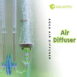 Воздушный диффузор Aquapro для аквариума, емкость для аквариума, воздушный мини-диффузор счетчик пузырей, очиститель кислорода, бесшумный нано-обратный клапан
