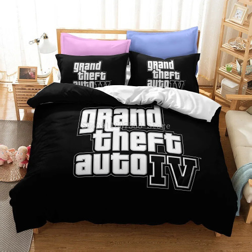 Видеоигра GTA V Комплект постельного белья с 3D принтами Пододеяльники Grand Theft Auto Односпальная кровать Комплект постельного белья для мальчиков и взрослых Домашний декор