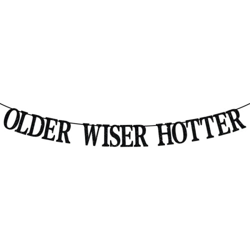 Баннер Hotter для пожилых людей, украшение для баннера на 30-й день рождения от смерти до моего молодежи, забавное украшение для вечеринки в честь 30-го дня рождения