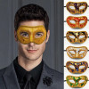 Мужская полумаска для лица, мужская маска для маскарада, винтажная Венецианская маска, легкая Бриллиантовая Маска для костюма, карнавала, тематических вечеринок