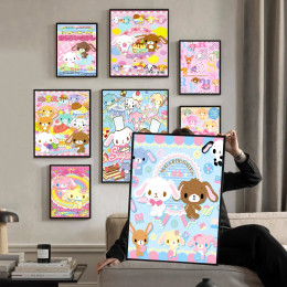 Аниме Kawaii аниме плакат S _ sugarbunny необычная Наклейка на стену для гостиной бара художественные настенные наклейки для Кабинета