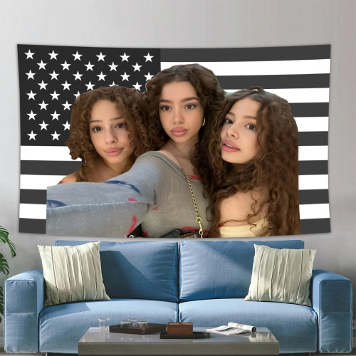 90X150 см Kalogeras Sisters 2024, американский флаг, настенный гобелен, декор комнаты, двойное проникновение для декора комнаты, декор общежития