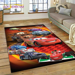 27-стильный ковер McQueen Racing с героями мультфильмов для гостиной, спальни, домашний декор, детское нескользящее украшение для дивана, коврик