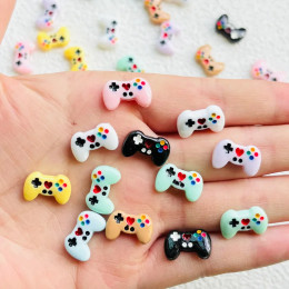 30 шт. новая кавайная мультяшная игровая консоль с ручкой из смолы для скрапбукинга «сделай сам», декоративная заколка для волос, подвеска, ювелирные изделия, аксессуары для маникюра A69