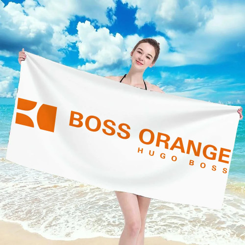 H-Hugo_Boss Logo-S Банное полотенце Халат Пляжные полотенца Ванная комната Банные полотенца Взрослые Спа-халат Девушка Большой размер Рождество Аниме Дом