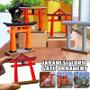 Ворота Torii, японский декор, миниатюрный бонсай дзен, садовый талисман Torii, шинтовый ландшафт, песчаник, микро декор, украшения