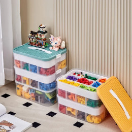 Пластиковый ящик для хранения Lego, детский пазл, строительный блок, контейнер Lego, классификационная часть, сортировочная коробка, органайзер для игрушек для детской комнаты