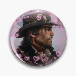 John Marston Hearts, мягкая булавка на пуговицах, ювелирные изделия, милая булавка для одежды, модный декор, воротник, креативная женская брошь, шляпа, металлический любовник