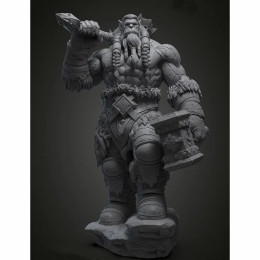 75 мм Orcs Grand Chief Thrall, модель из смолы, солдат, злочин о Орде, настольная фигурка, сделай сам, раскраска, сборочные модели
