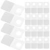200 шт. пластиковые вешалки, крючок с отверстием для самолета, розничная продажа крючков для наклеек, бирки, прозрачные подвесные вкладки, прозрачный ПВХ дисплей
