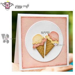 Piggy Craft металлические штампы для резки, пресс-форма, новое украшение для мороженого, скрапбук, нож для рукоделия, форма, лезвие, трафареты, штампы
