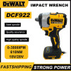 Dewalt DCF922 Бесщеточный ударный гайковерт 610 Нм Аккумуляторный ключ с большим крутящим моментом и переменной скоростью Электрический ключ 20 В Аккумуляторные инструменты